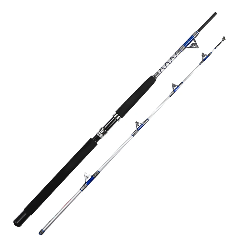 

1.98m 2.1m trolling rod big game spin fishing trolling poles for boat, Blue