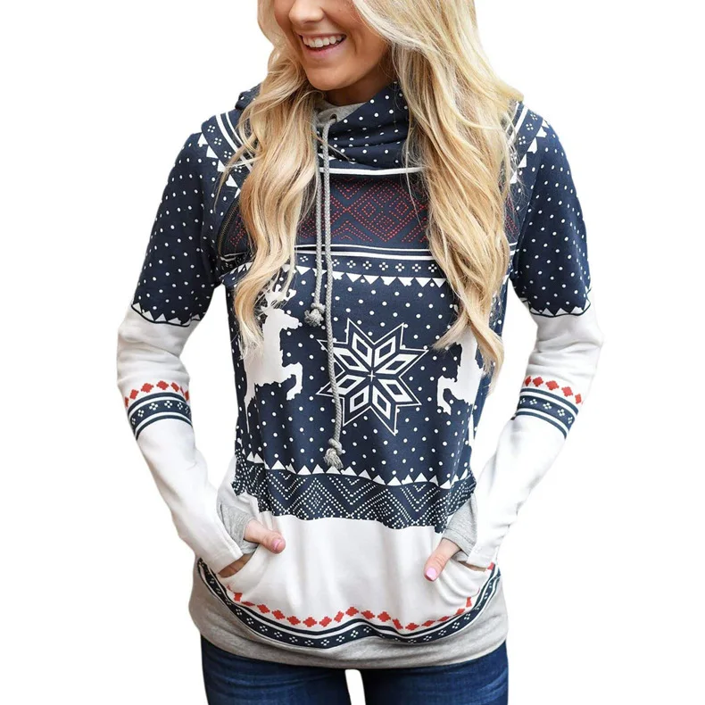 

Hot Selling Beautiful Fashionable Christmas Printing Hoodies, Picture