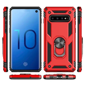 Shockproof Phone Case Ring Kickstand Samsung Galaxy S10 S10 Plus