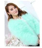 Latest fashion short colorful women fur coat turkey fur coat for winter warm popular design