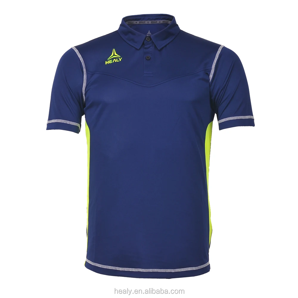 

Healy flatlock design dry fit golf mens polo shirt with button