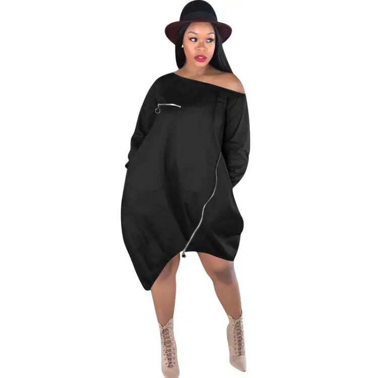 

Wholesales Casual Loose Knee Length Dress