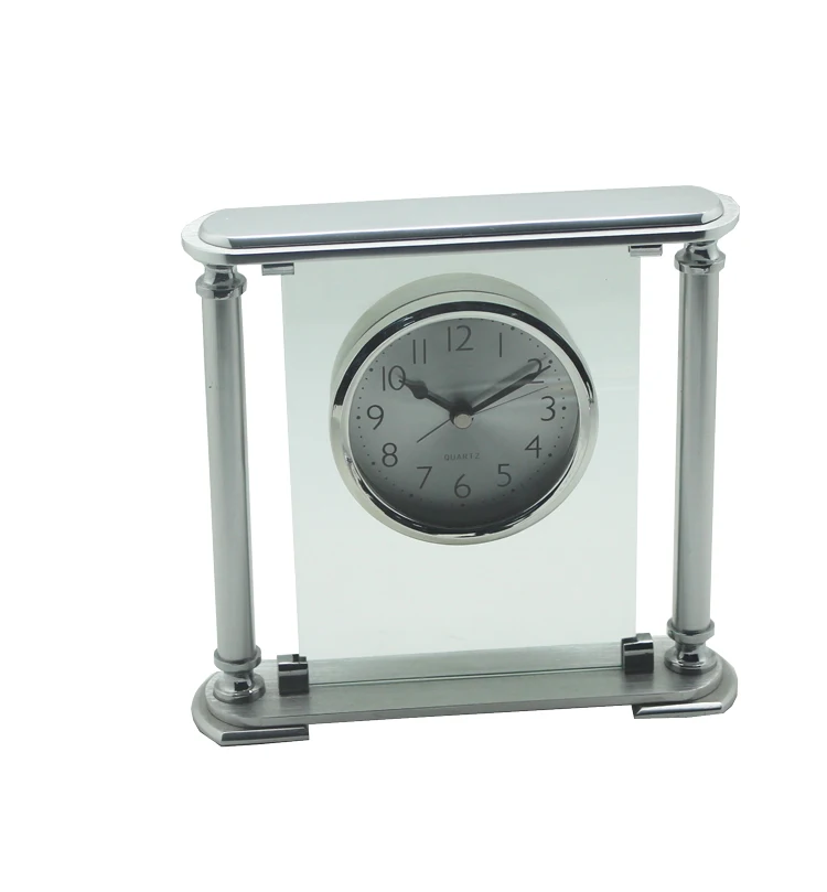 Elegant Metal   Desk Clock Mantle Desk Clock with Alarm Function
