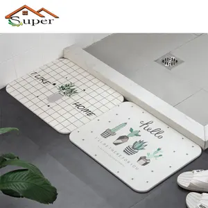 Image of Manufacture Absorbent Diatomite Waterproof Diatom Bath Mat Fast Drying Anti-Slip