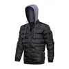New Arrival Custom Black Hooded Outdoor Warm Winter Man Padded Jacket Manufacturer