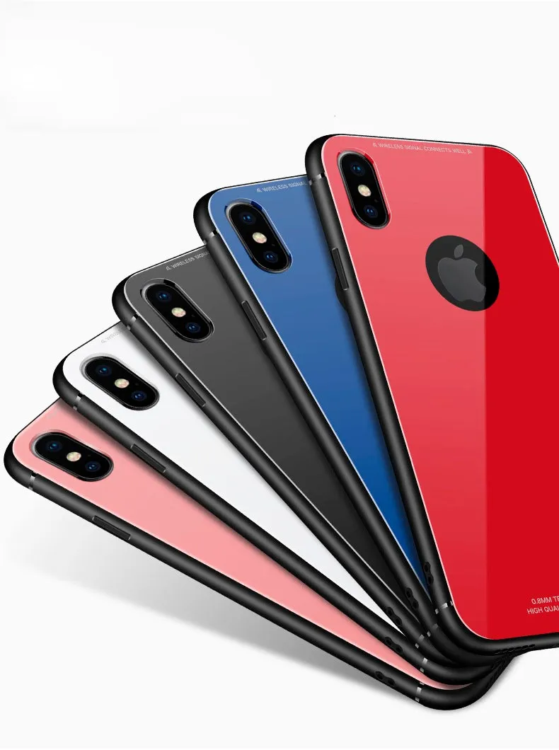 New Products 9h Tempered Glass Design Mobile Phone Back Cover For