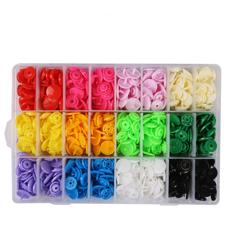 

T5 Resin Plastic Snap Button Combined Button Pliers Press DIY Baby Cloth Sweater Bags Button, Mix color