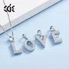 Letter A B C D E F G H I J K L M N O P Q R S T U V W X Y Z 925 Sterling Silver Necklace Pendant Jewelry
