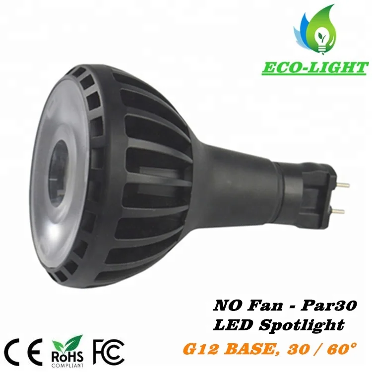 Equivalent for 150W Halogen Lamps Aluminum case 3 years warranty Sunlite PAR30LN LED 25W G12 Retrofit Par30 LED Bulb