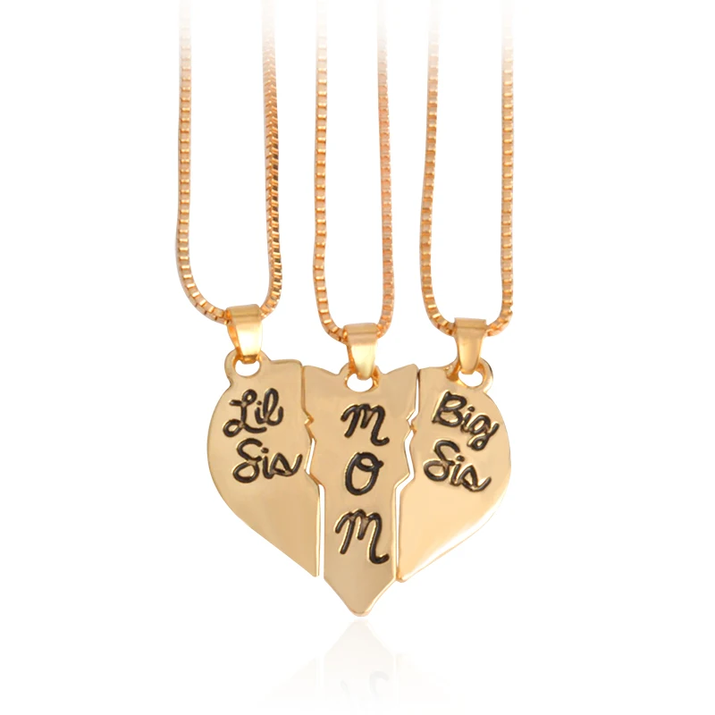 mom big sister little sister necklace