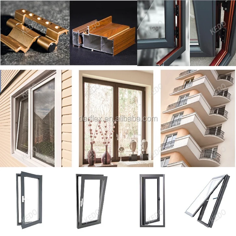 Industrial aluminum thermal break slide windows and doors