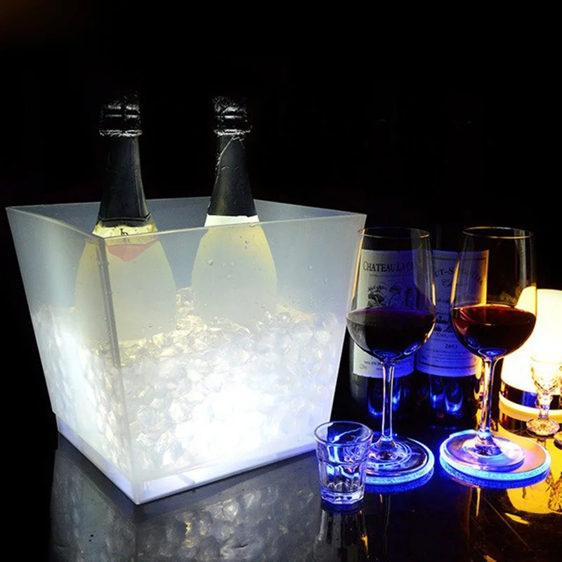 Factory Custom Made Acrylic Wine Cooler With Led Light Base Buy