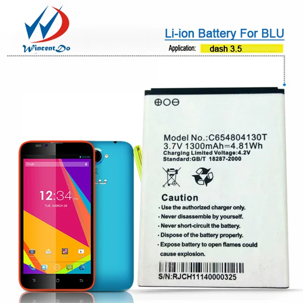 high power mobile phone battery for mobile phones make for Blu dash 3.5 and music ii and all model