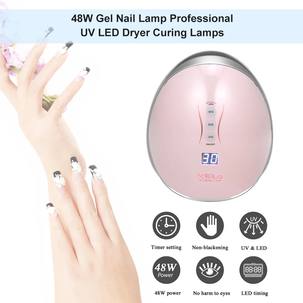 Misbeauty Nail Lamp Led 48w 2021 Cordless Gel Nail Lamp Uv Led Wideless