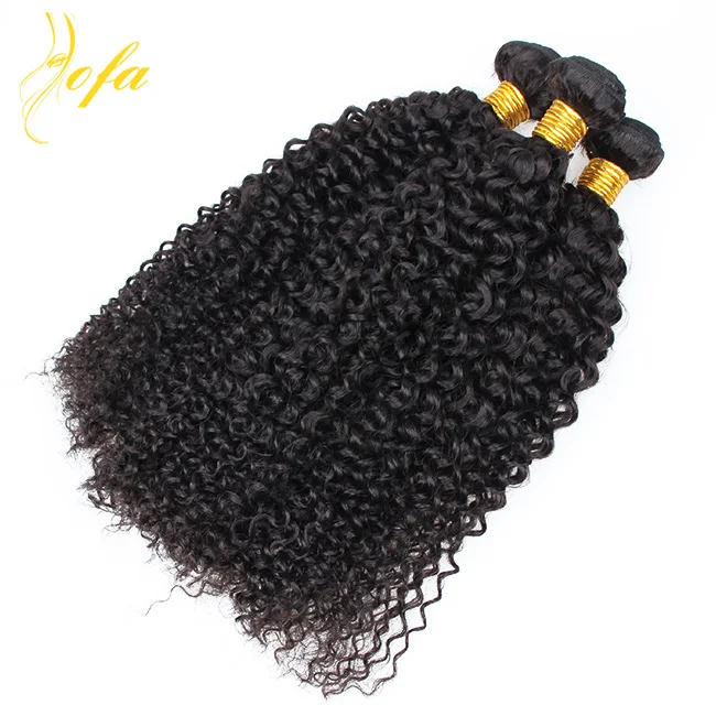 

Best kinky curl 12-36 inch unprocessed brazilian human hair sew in weave