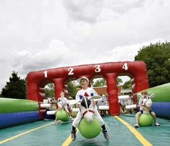 inflatable jumping horse