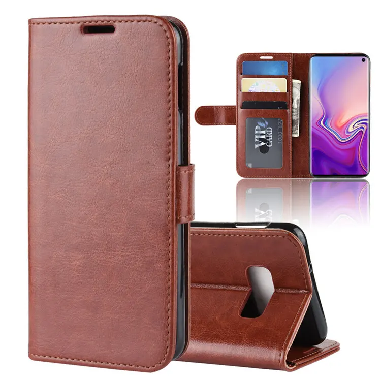 

Business Style Leather Phone Back Cover Case For Samsung s10 E, Multi-color, can be customized