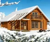 Manufactory of 4 bedroom log material prefabricated wooden house for big family