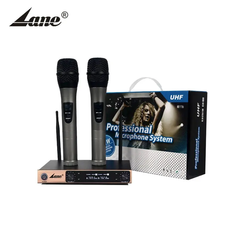 

lane Factory Supply Wireless Microphone With Great Price, Black