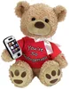 12" MYphone cell phone bear, cute & cuddly customized soft plush stuffed bear animal toy