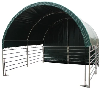 W6xl6xh3.7m Outdoor Animal Livestock Cattle Shelter With Metal Frame ...