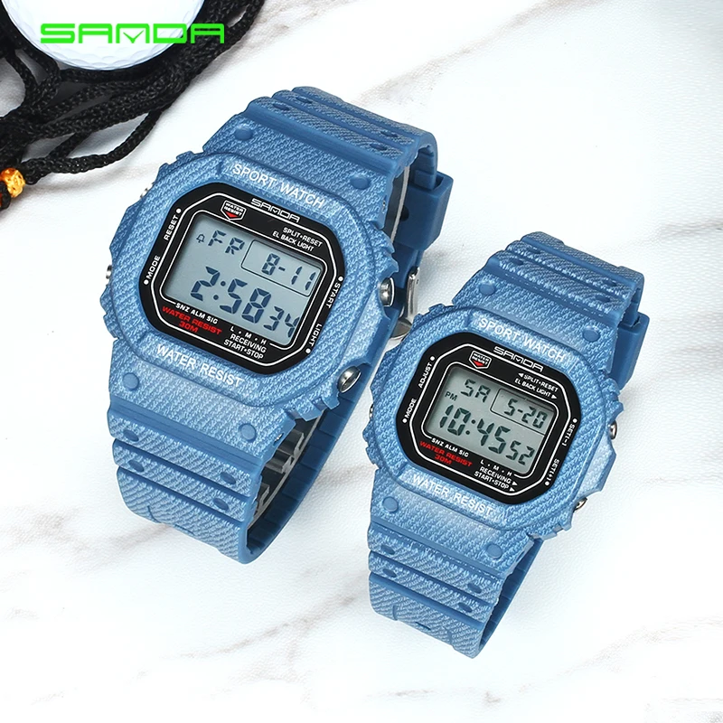 

New SANDA Waterproof Sport Watch Men Electronic LED Digital Casual Watch Men Student Calendar Wrist Watches Male Clock 339