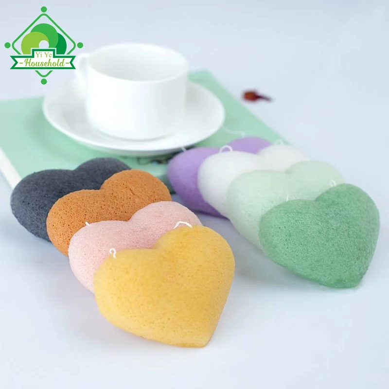 

Heart Shaped Konjac Sponge, Ideal For Sensitive Skin Konjac Sponge Organic, Deep Pore Cleansing Konjac Sponge Wholesale, Pink / white / black / green / red clay / purple / yellow;etc.