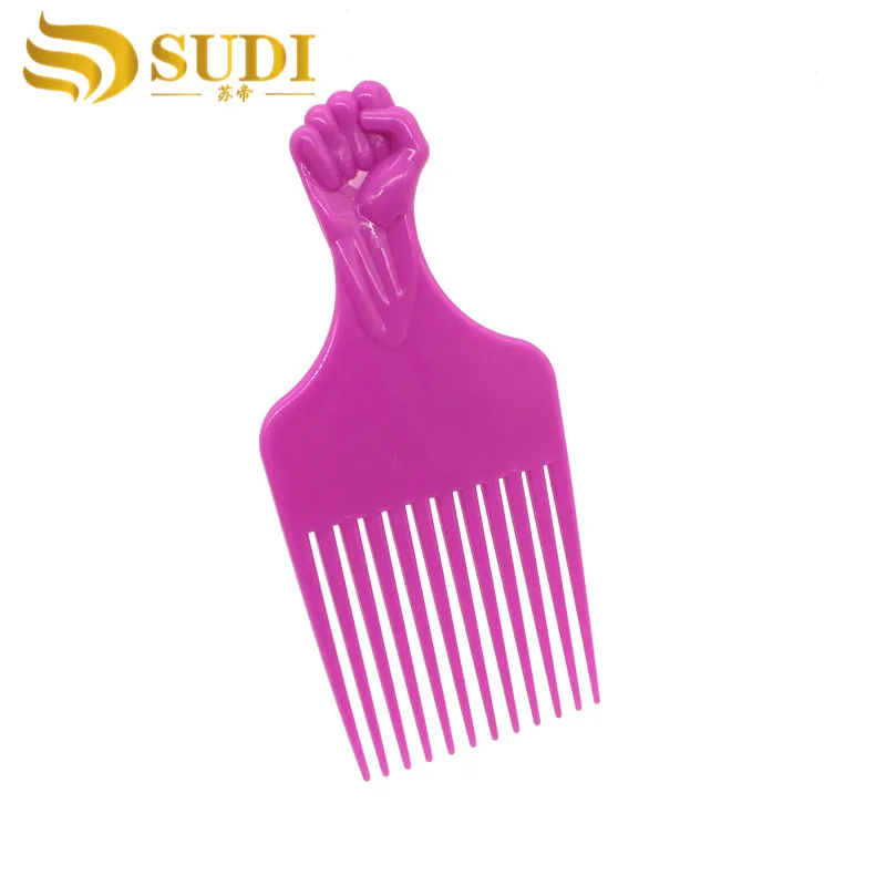 

Custom Color Plastic Pick Up Afro Comb