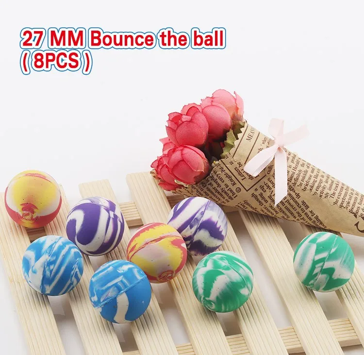 Colorful 27mm 32mm 45mm 49mm 60mm Kids High Bounce Ball Bouncing Ball ...