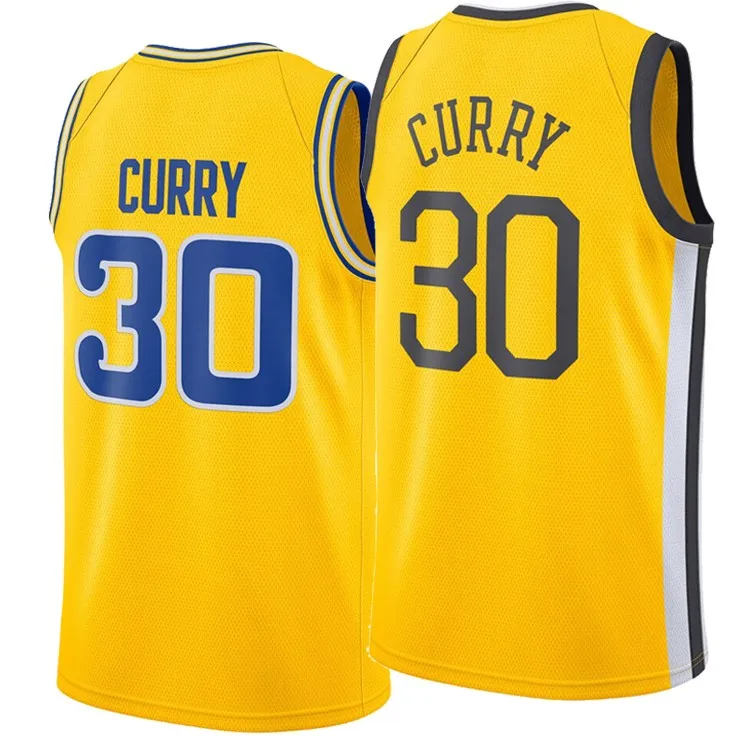 2019 Newest Custom Embroidered Men's #30 Stephen Curry Basketball ...