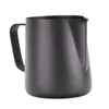 Q Black Color Stainless Steel Coffee Milk Jug Milk Latte Jug Espresso Coffee Pitcher
