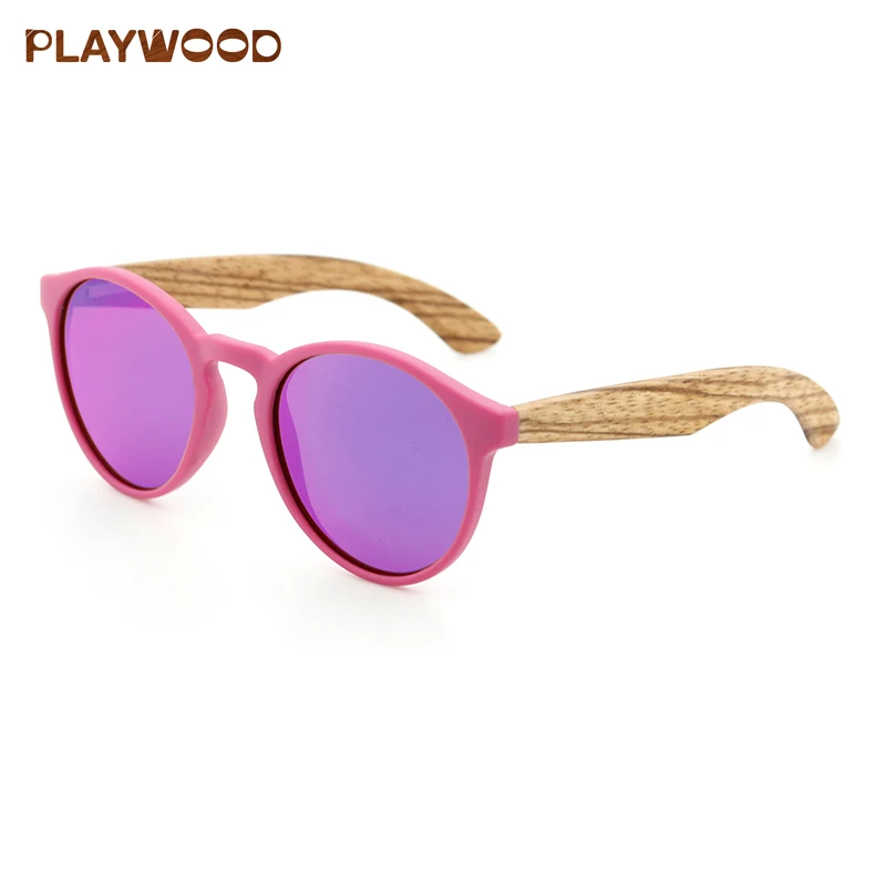 

Lovely polarized wood kids glasses custom logo bamboo sunglasses