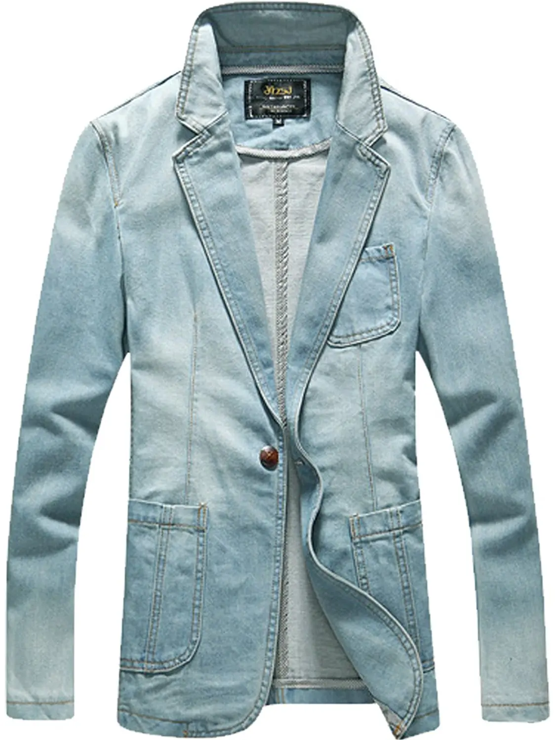 Cheap Denim Blazer Jacket Men, find Denim Blazer Jacket Men deals on
