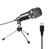 Fifine gaming streaming computer USB recording condenser microphone for podcast