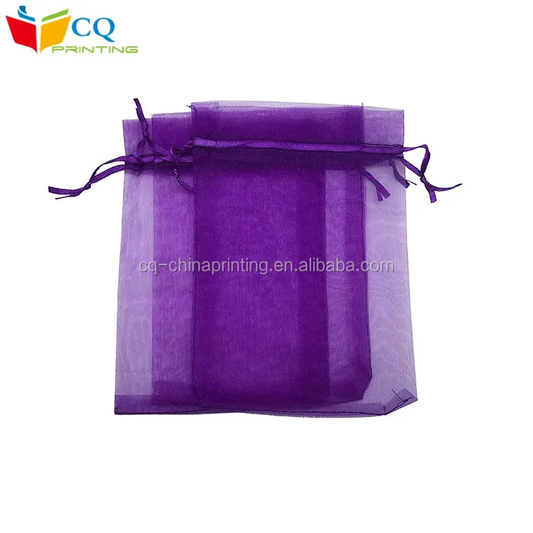 Fast Delivery Promotional Different Sizes Drawstring Organza Bag