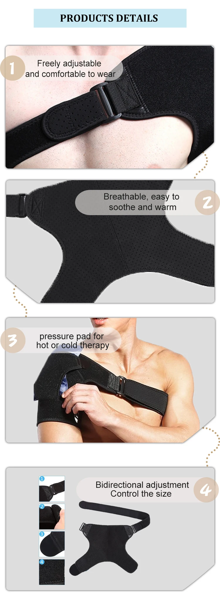 Adjustable Soft Neoprene Protector Sports Single Shoulder Support Wrap Buy Sport Shoulder 