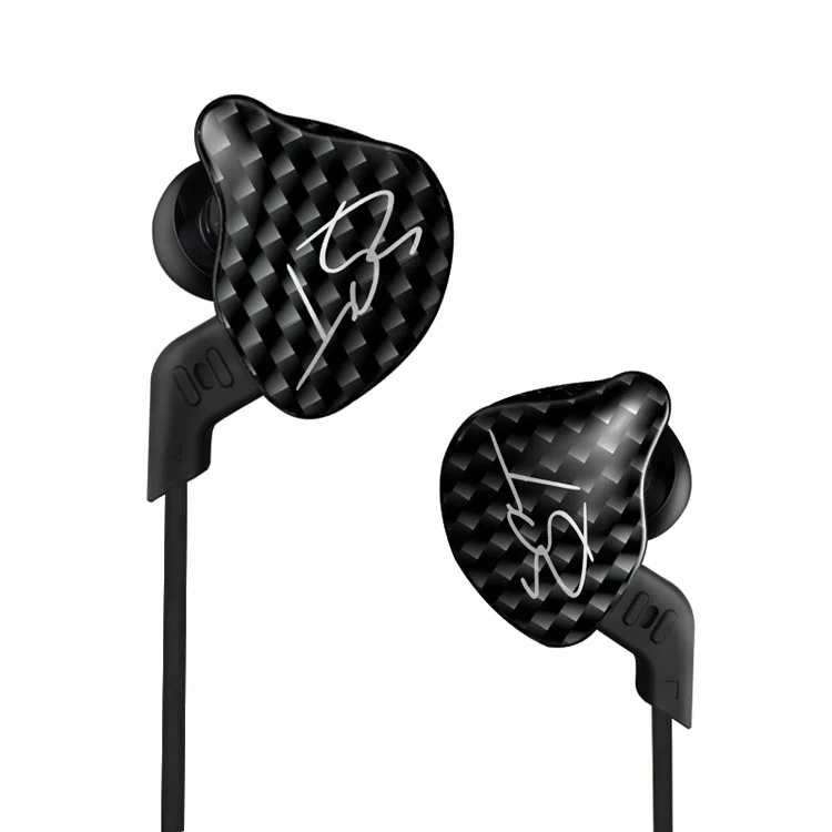 

Wired In Ear Earphone Earbuds with Removable Cable KZ ZST, Black