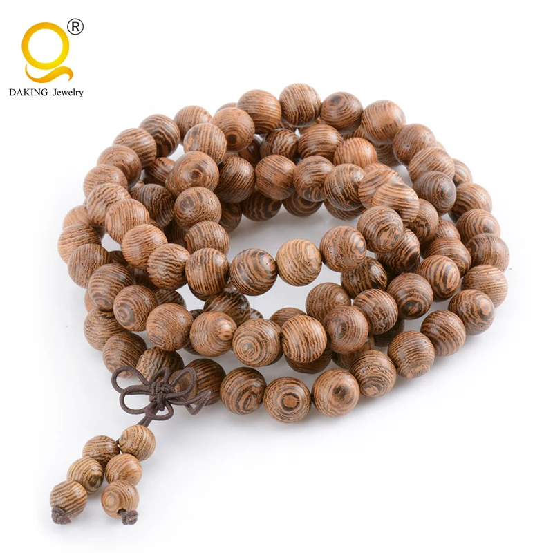 

Multilayer 108 Wood Beads Tibetan Buddhist Mala Prayer Bracelet