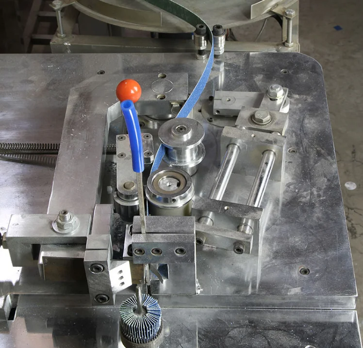 Flap wheel making machine automotive machine