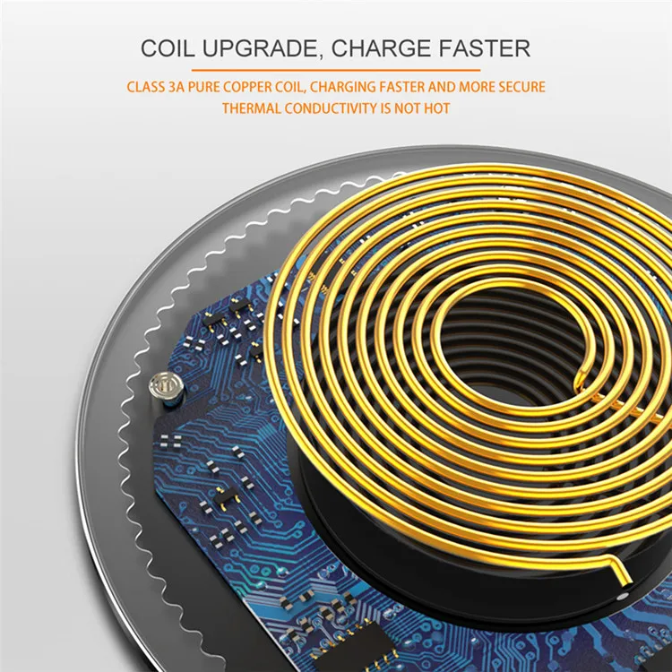 Wireless Charger Qi Certified 7.5W Wireless Charging for iPhone XS MAX/XR/XS/X/8/8 + 10W for Samsung Galaxy S8 S8 + S9 S9+ S10