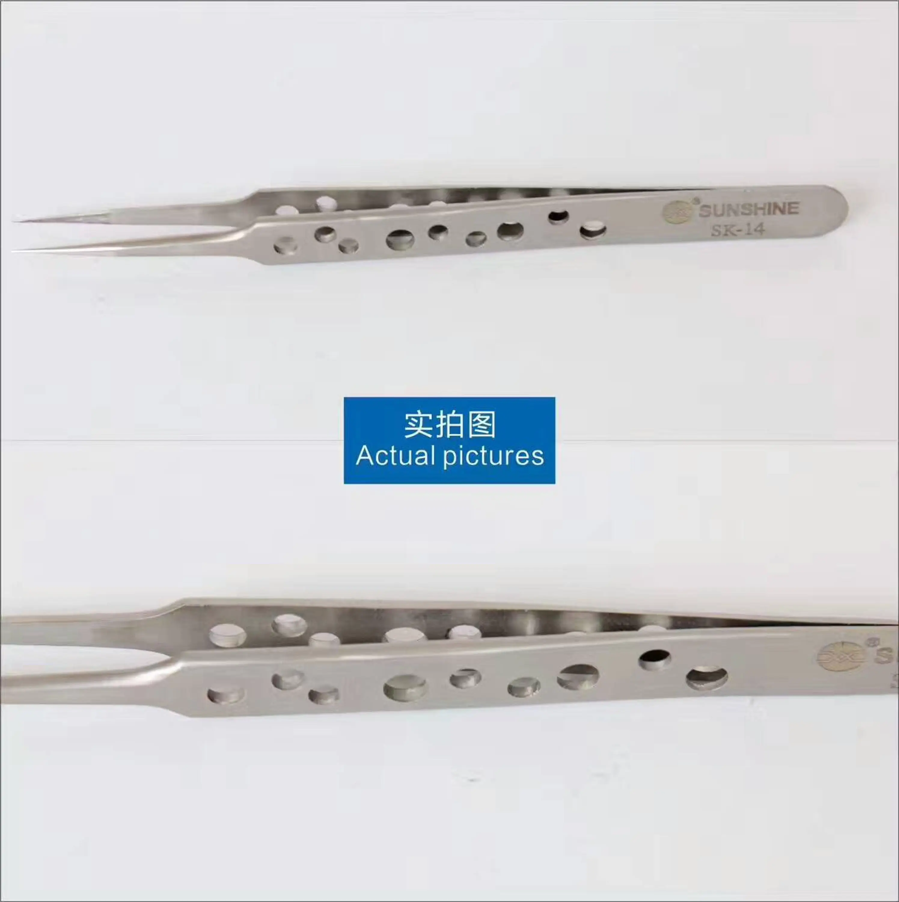 Wholesale Precision 9hole Stainless Steel Anti Static Curved Pointed Tweezers Buy Precision