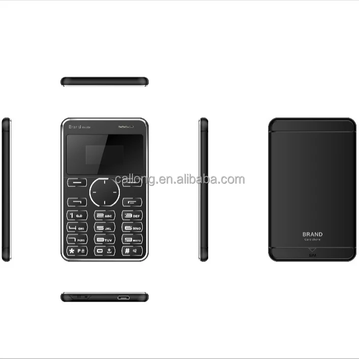 

Ultra Slim Super Thin Credit Card Size Mini Cell Phone 2G GSM Mobile Phone Unlocked, N/a
