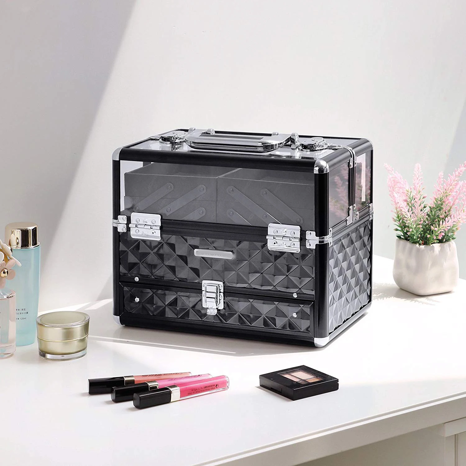 Multipurpose Aluminum Acrylic Vanity Case For Makeup Buy Vanity Case