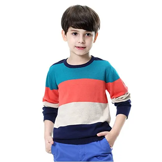 Child Round Neck Knitted Boy Pullover Custom Sweater For Spring Buy