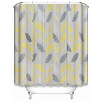 New Design Fashion Leaf Peva Clear Shower Curtain For Bath Buy