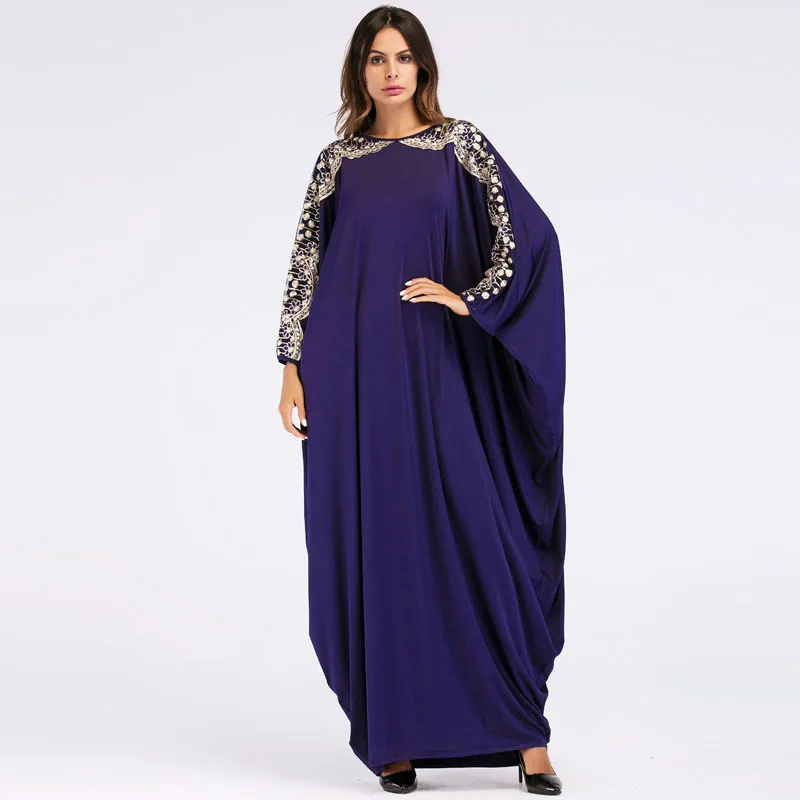 Gamis Renda Payet Wanita Jubah Luaran Lengan Kelelawar Untuk Wanita Gemuk Buy Etnis Muslim Panjang Gaun Abaya Islam Dubai Kaftan Turki Arab Jubah Gaun Pesta Product On Alibaba Com