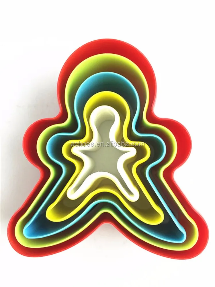 man wholesale plastic cookie cutter for ginger biscuit mould