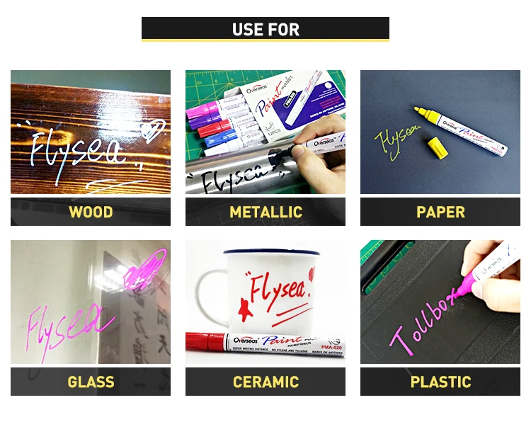 High Quality Aluminum Empty Permanent Water Based Refillable Ink Pen