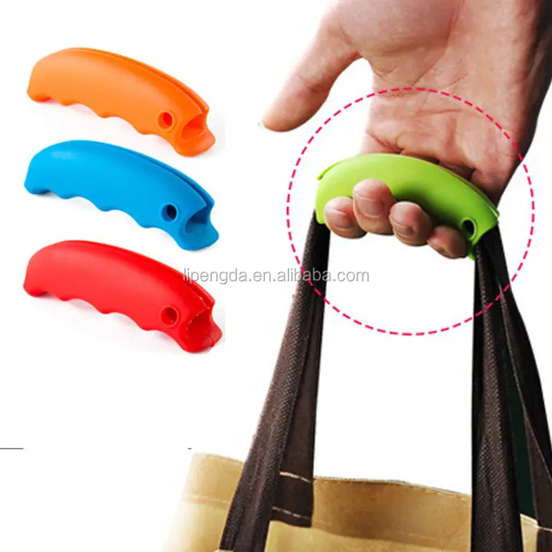 

Shopping Grips Easy Carry Silicone Bag Handle / Cover / Grip Plastic Bag Carrying Handle, All pantone color is available for grocery bag holder