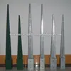 metal black power coated slat fence posts